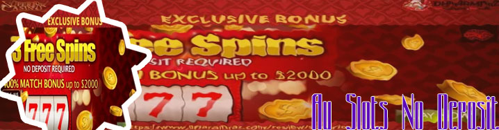 Au slots no deposit bonus